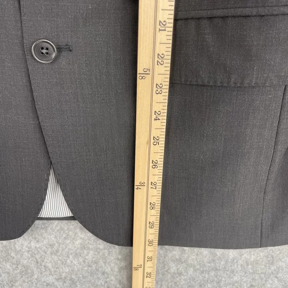 Brooks Brothers Explorer Blazer Mens 38R Regent Fit Dark Gray Jacket Sports Coat